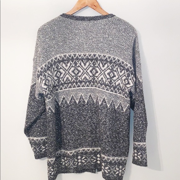 SPLEND’OR Knit Cardigan Sweater Gray Wool Blend Size Medium EUC - Picture 3 of 6